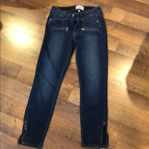 PAIGE zip crop jeans, size 24